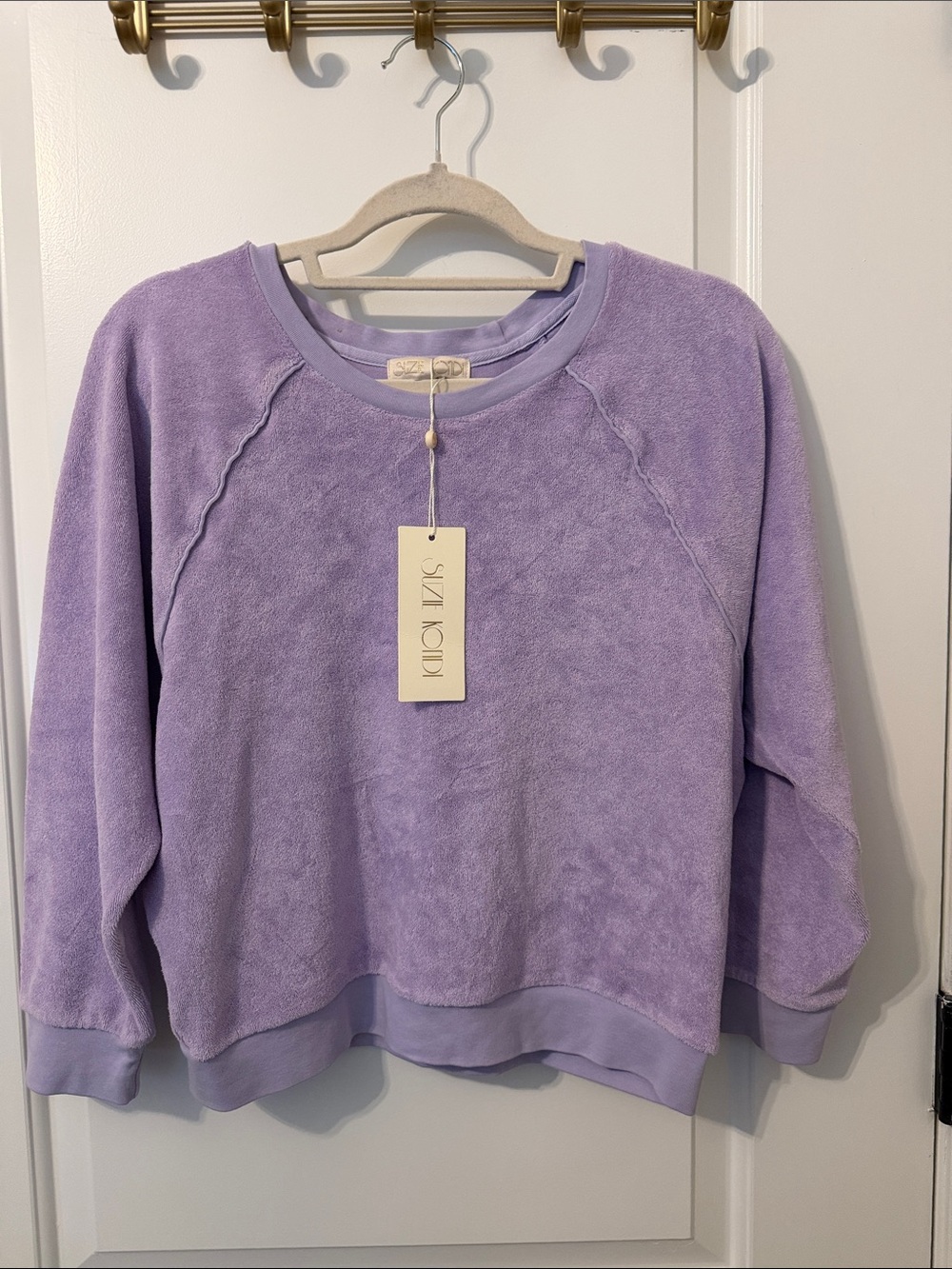 NWT Suzie Kondi Saba terry top in Orchid Petal